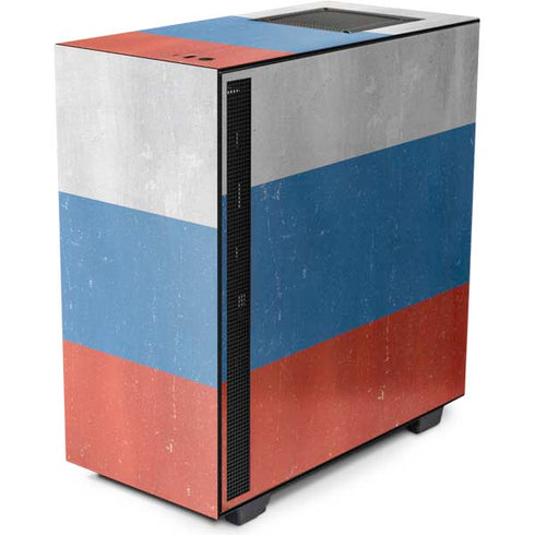 Russian Flag Distressed NZXT H510 Compact ATX Mid-Tower Case Skin